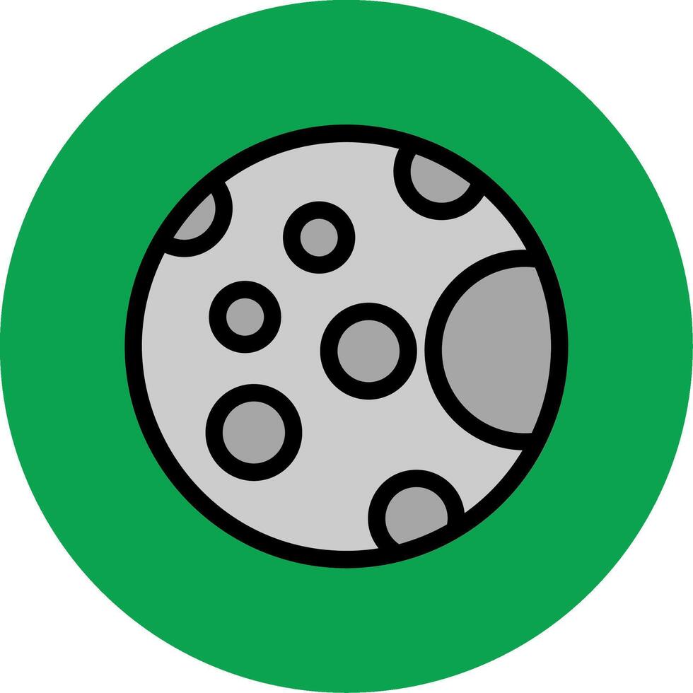 Full Moon Filled Multi Circle Icon vector