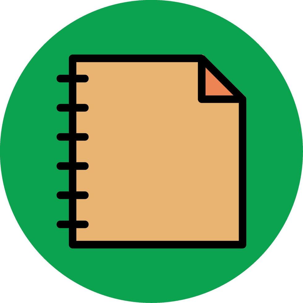 Note Filled Multi Circle Icon vector