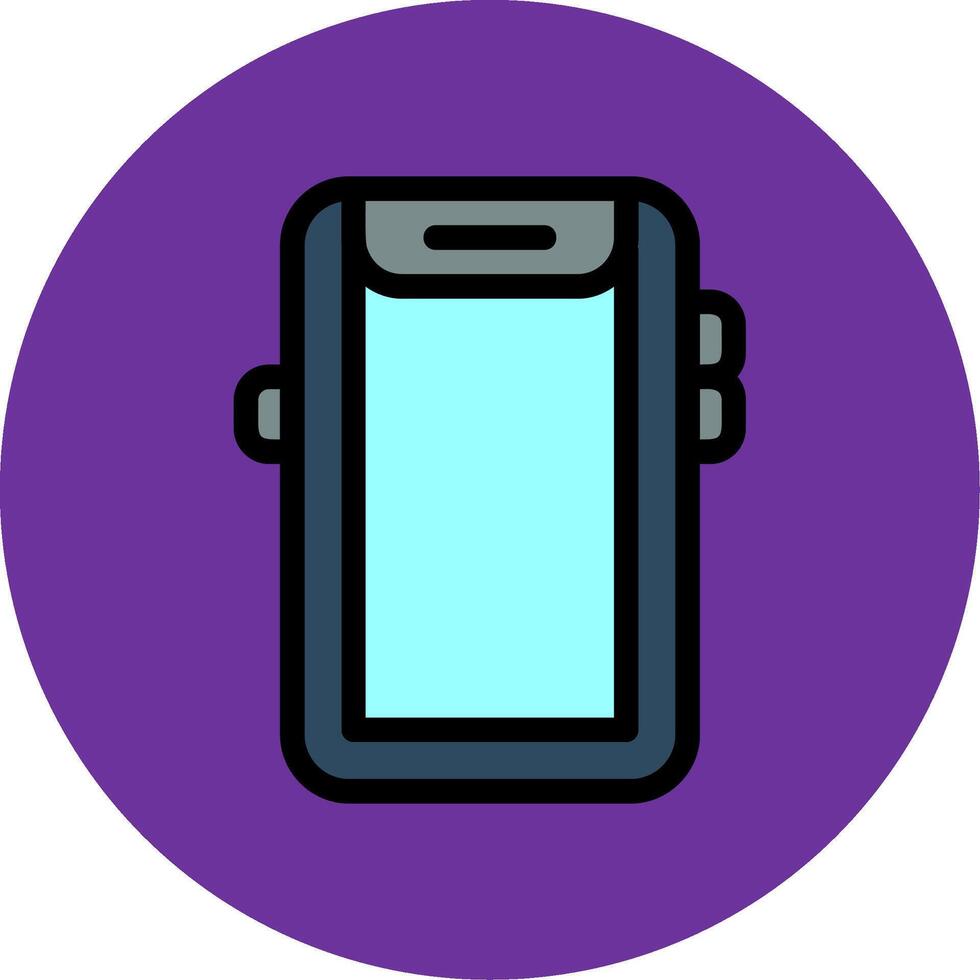Mobile Filled Multi Circle Icon vector