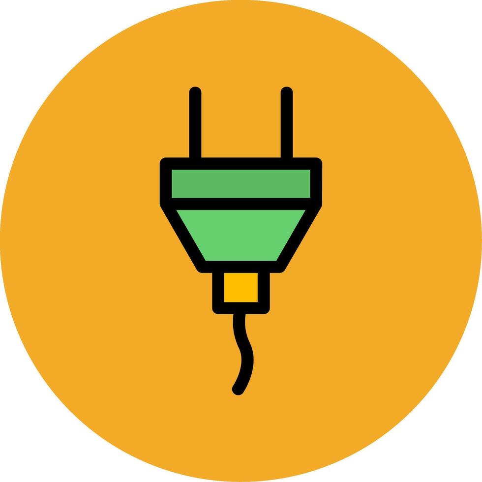 Plug Filled Multi Circle Icon vector