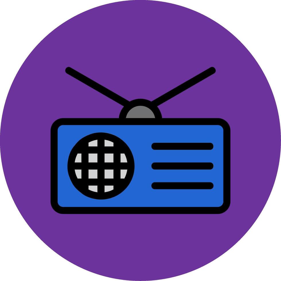 Radio Filled Multi Circle Icon vector
