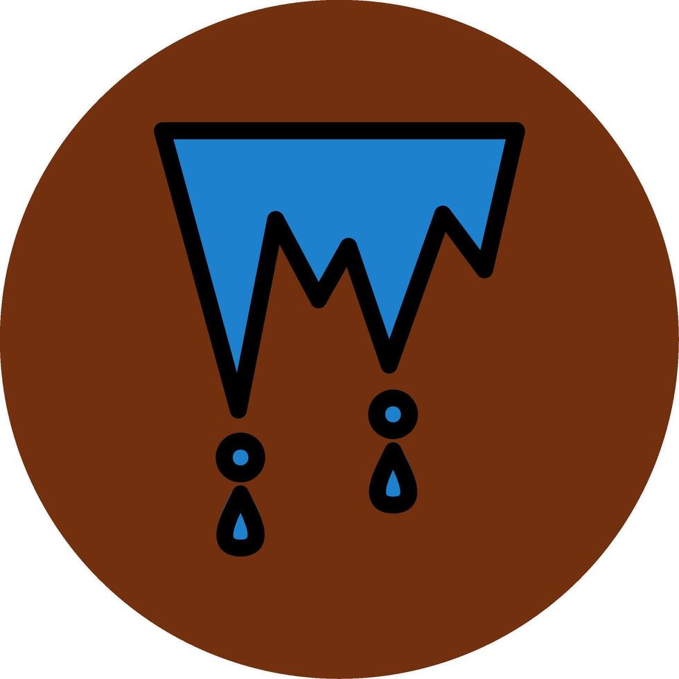 Stalactite Filled Multi Circle Icon vector