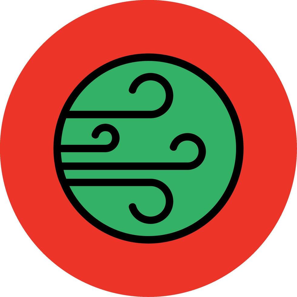 Wind Filled Multi Circle Icon vector