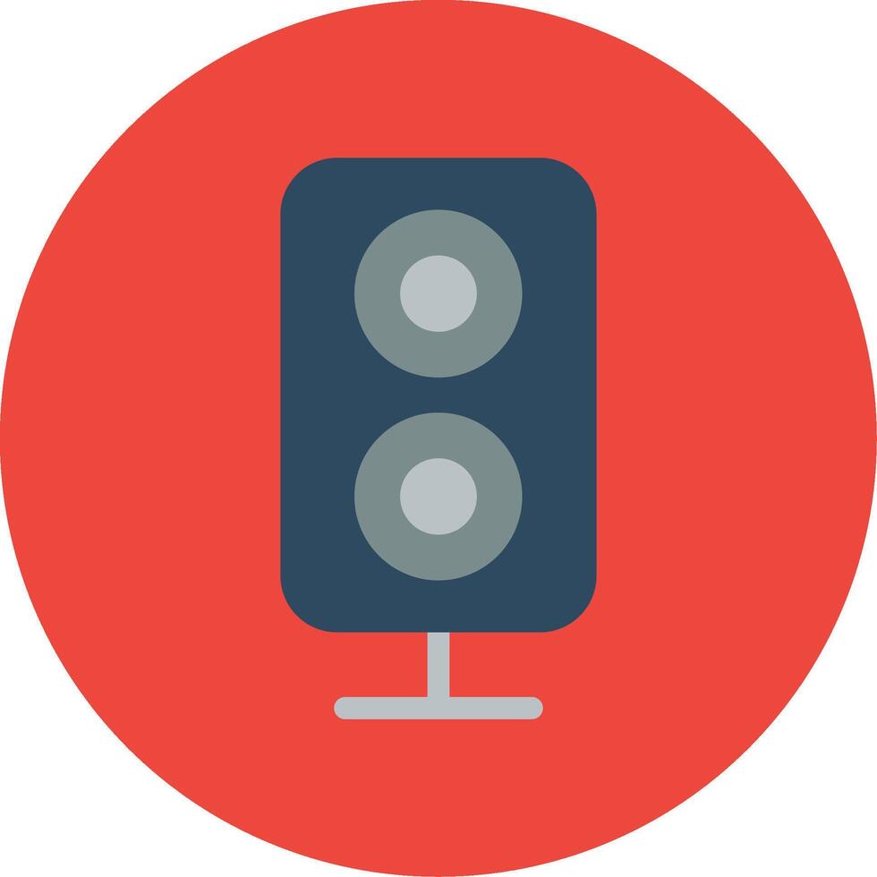 Speaker Flat Multi Circle Icon vector