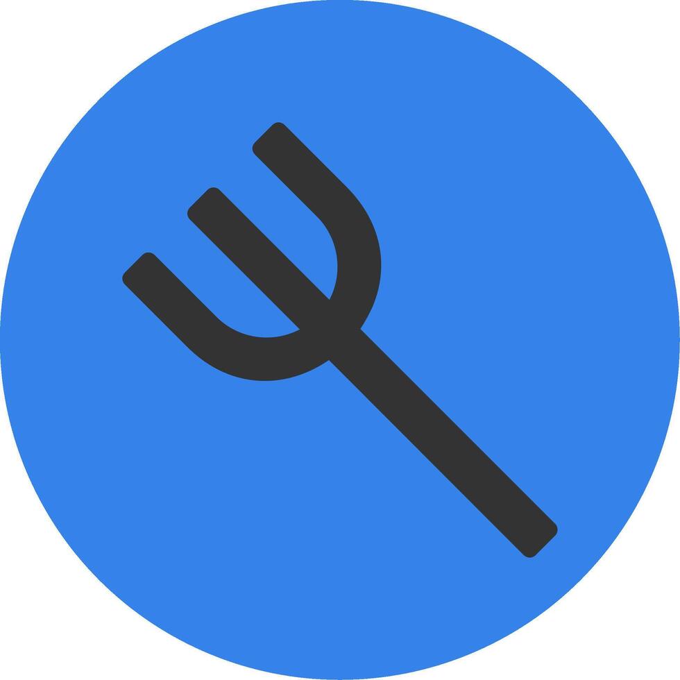 Fork Flat Multi Circle Icon vector