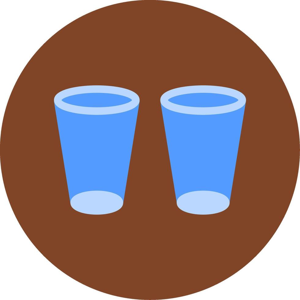 Glasses Flat Multi Circle Icon vector