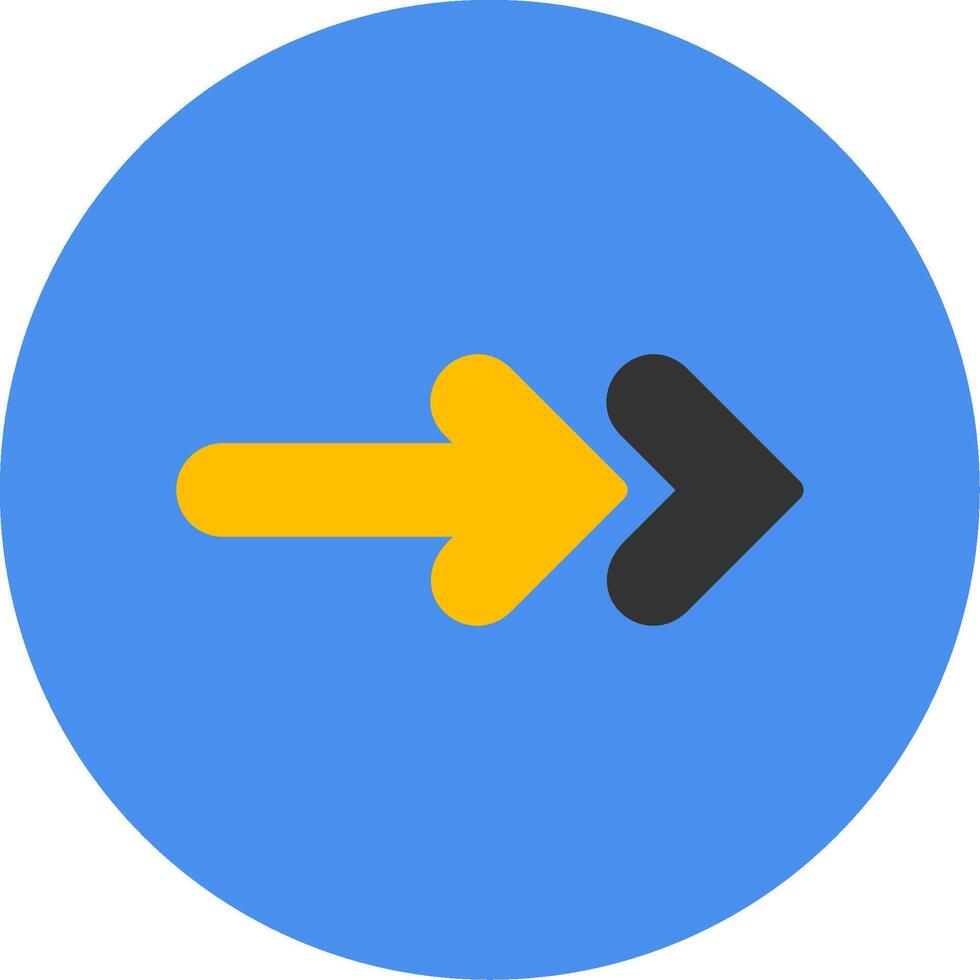Next Flat Multi Circle Icon vector