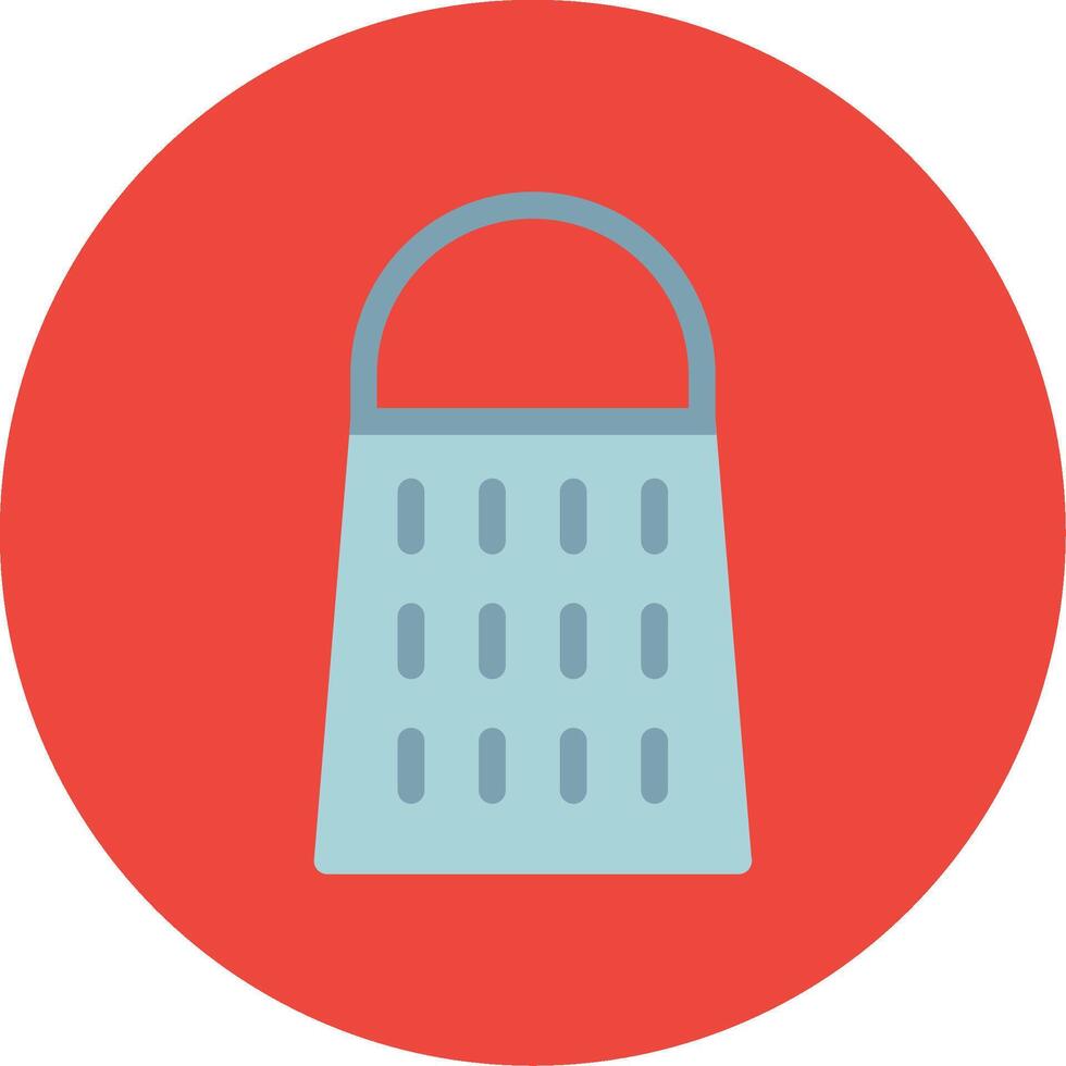 Grater Flat Multi Circle Icon vector