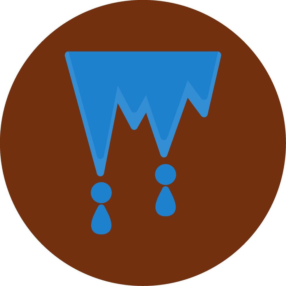 Stalactite Flat Multi Circle Icon vector