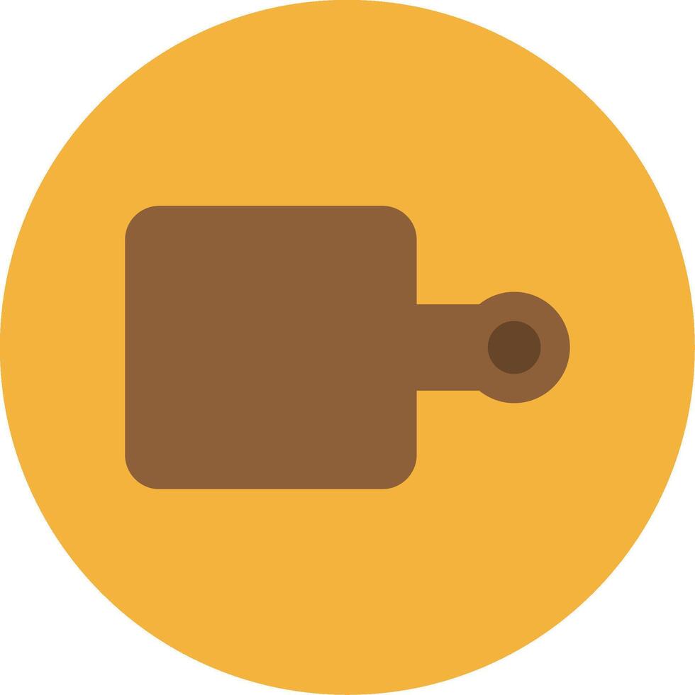 Chopping Board Flat Multi Circle Icon vector