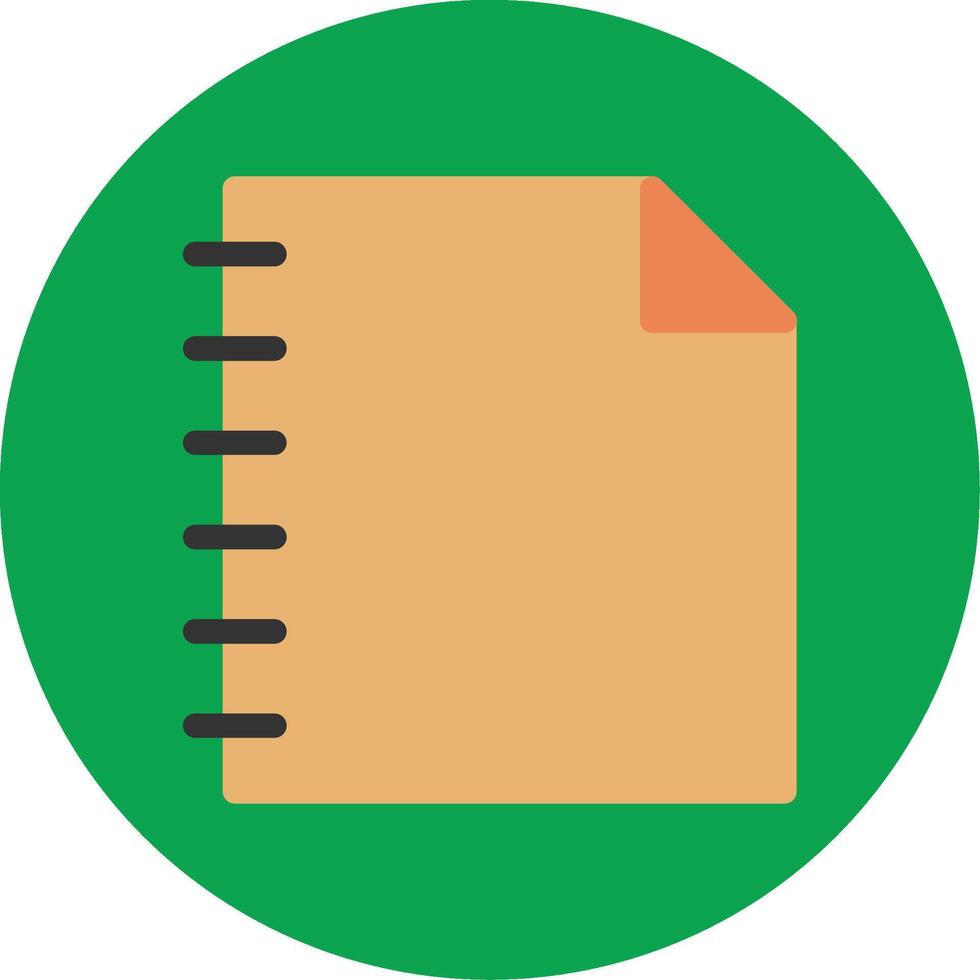 Note Flat Multi Circle Icon vector