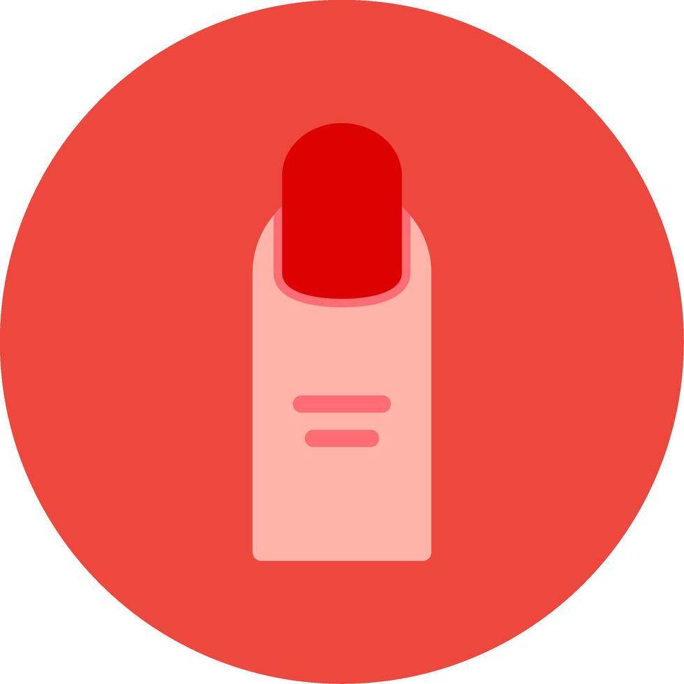 Nails Flat Multi Circle Icon vector