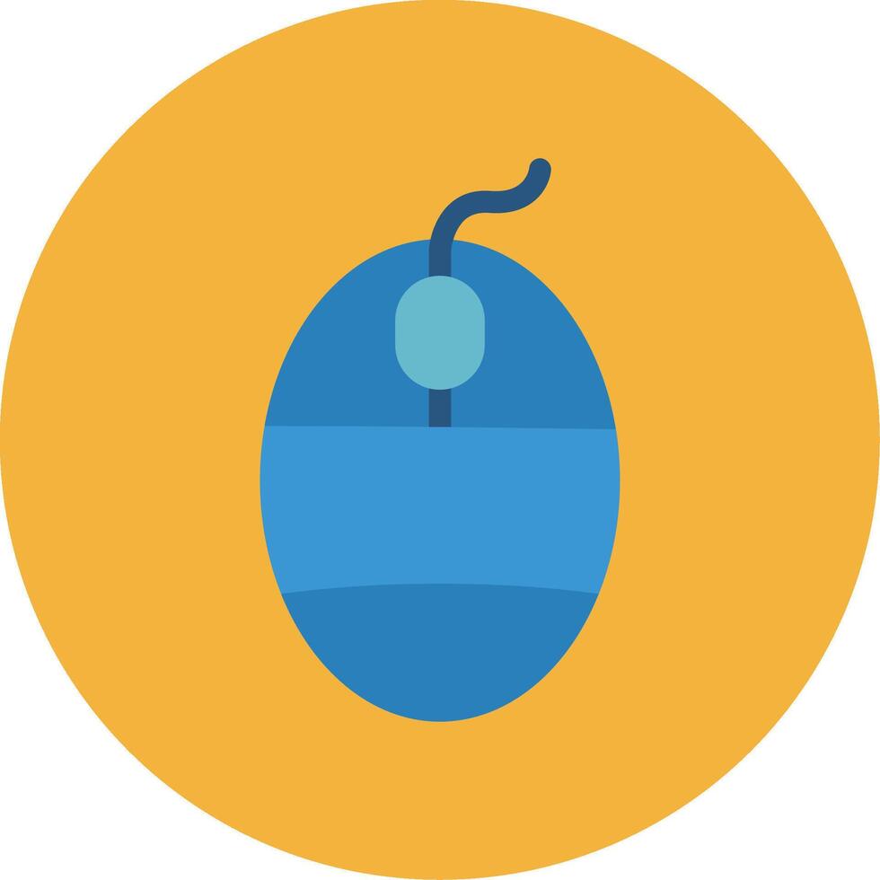 Mouse Flat Multi Circle Icon vector