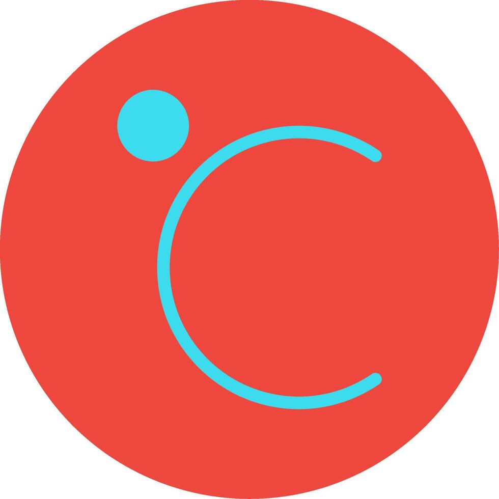 Celsius Flat Multi Circle Icon vector