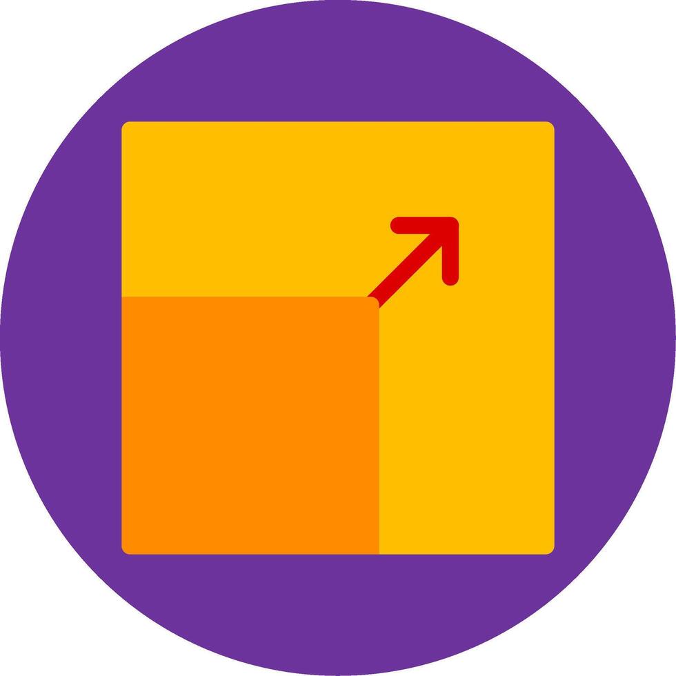 Maximize Flat Multi Circle Icon vector