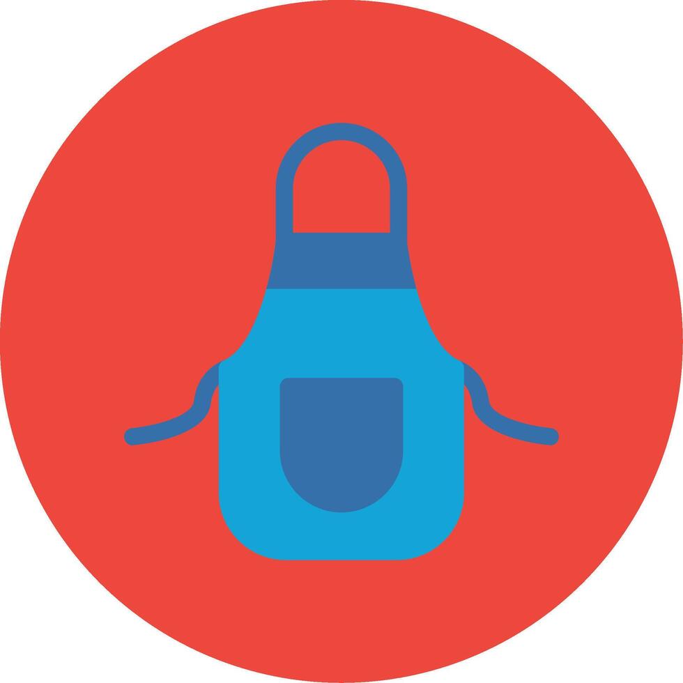 Apron Flat Multi Circle Icon vector