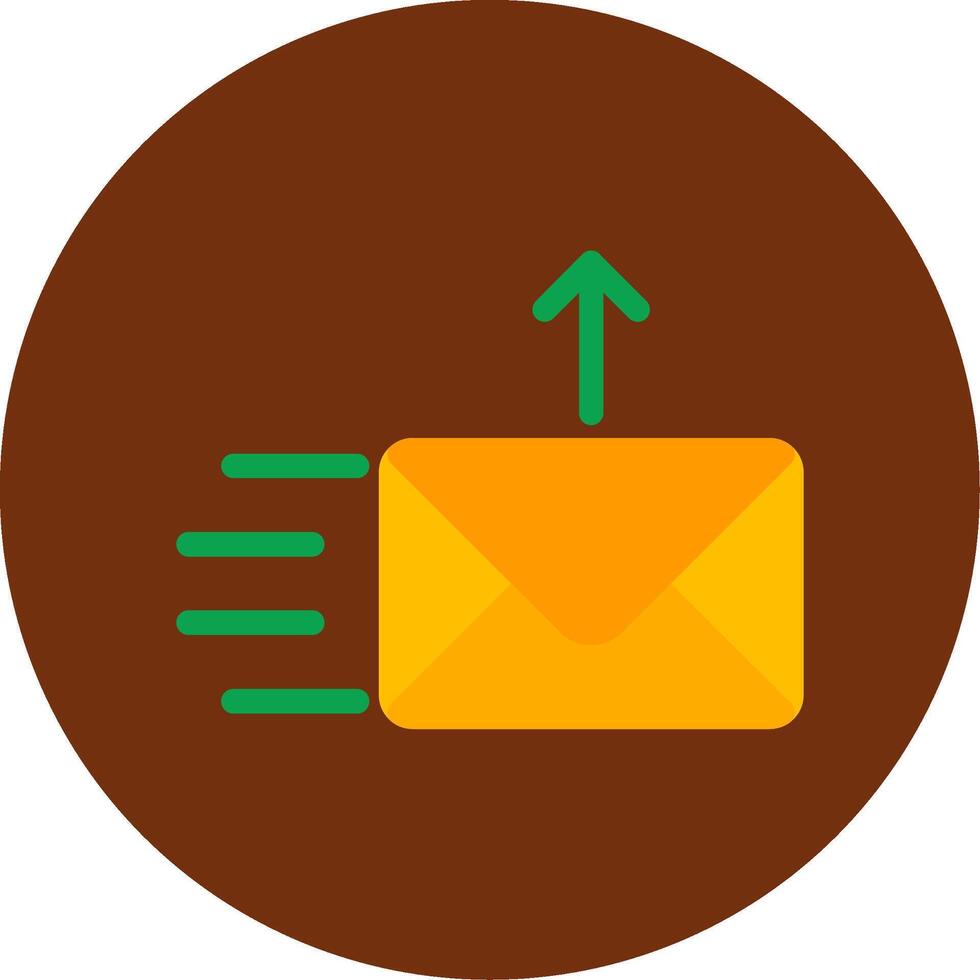 Send Flat Multi Circle Icon vector