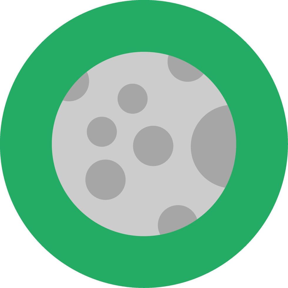 Full Moon Flat Multi Circle Icon vector