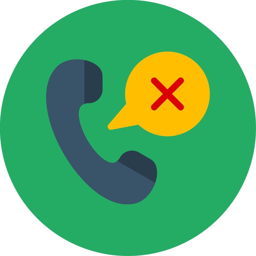 Emergency Call Flat Multi Circle Icon vector
