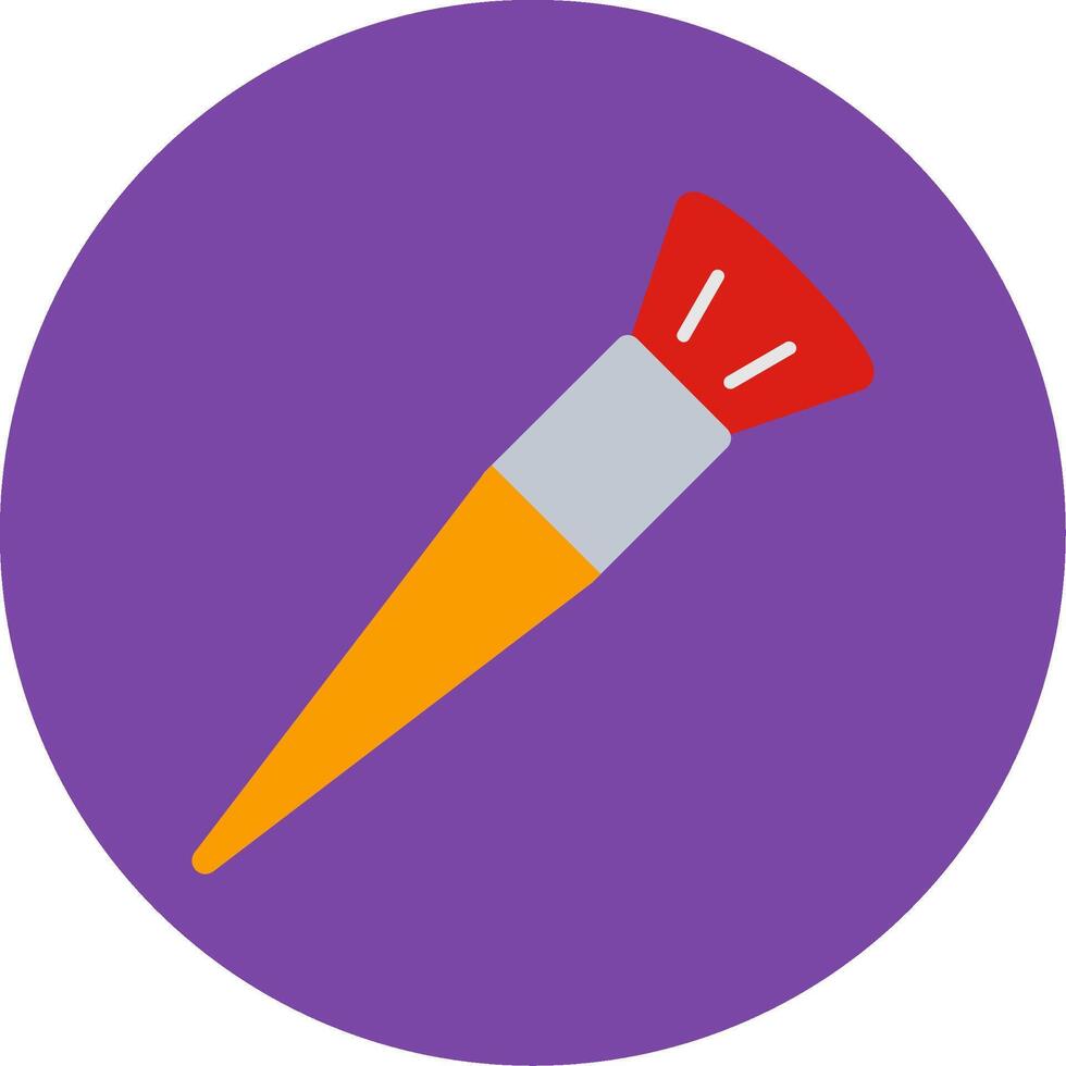 Mackup Brush Flat Multi Circle Icon vector