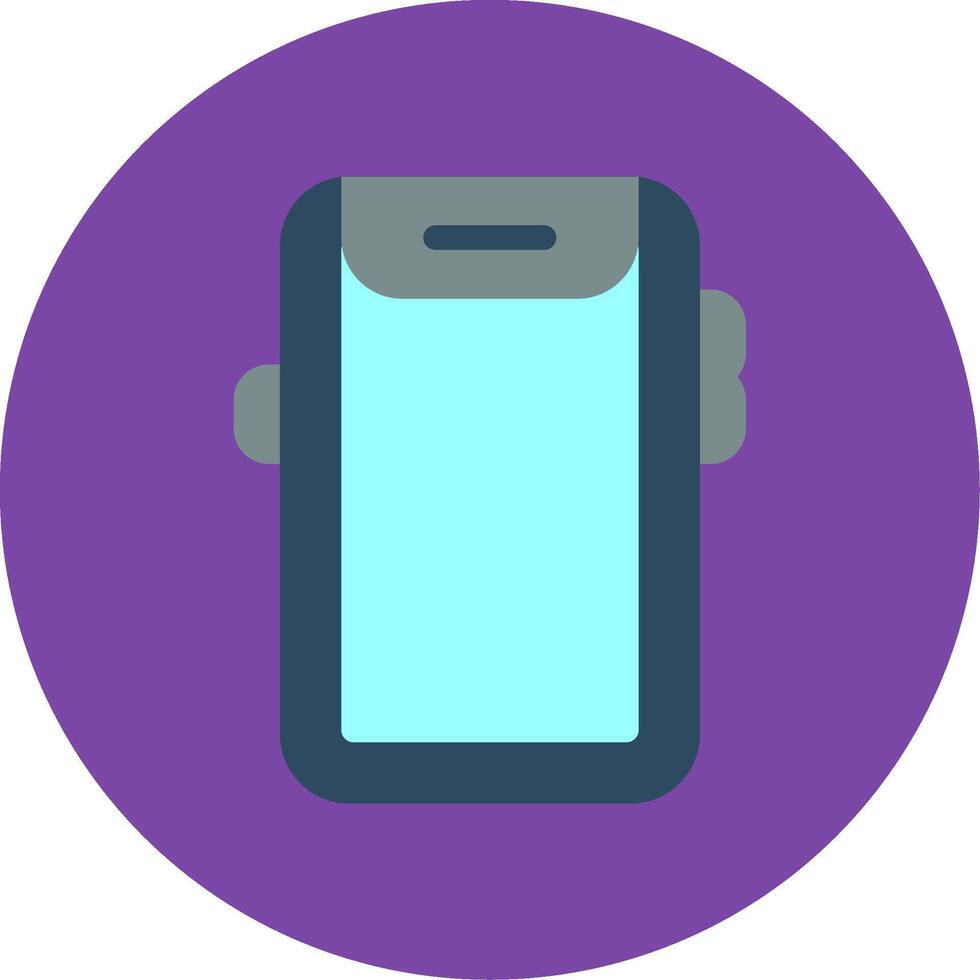 Mobile Flat Multi Circle Icon vector