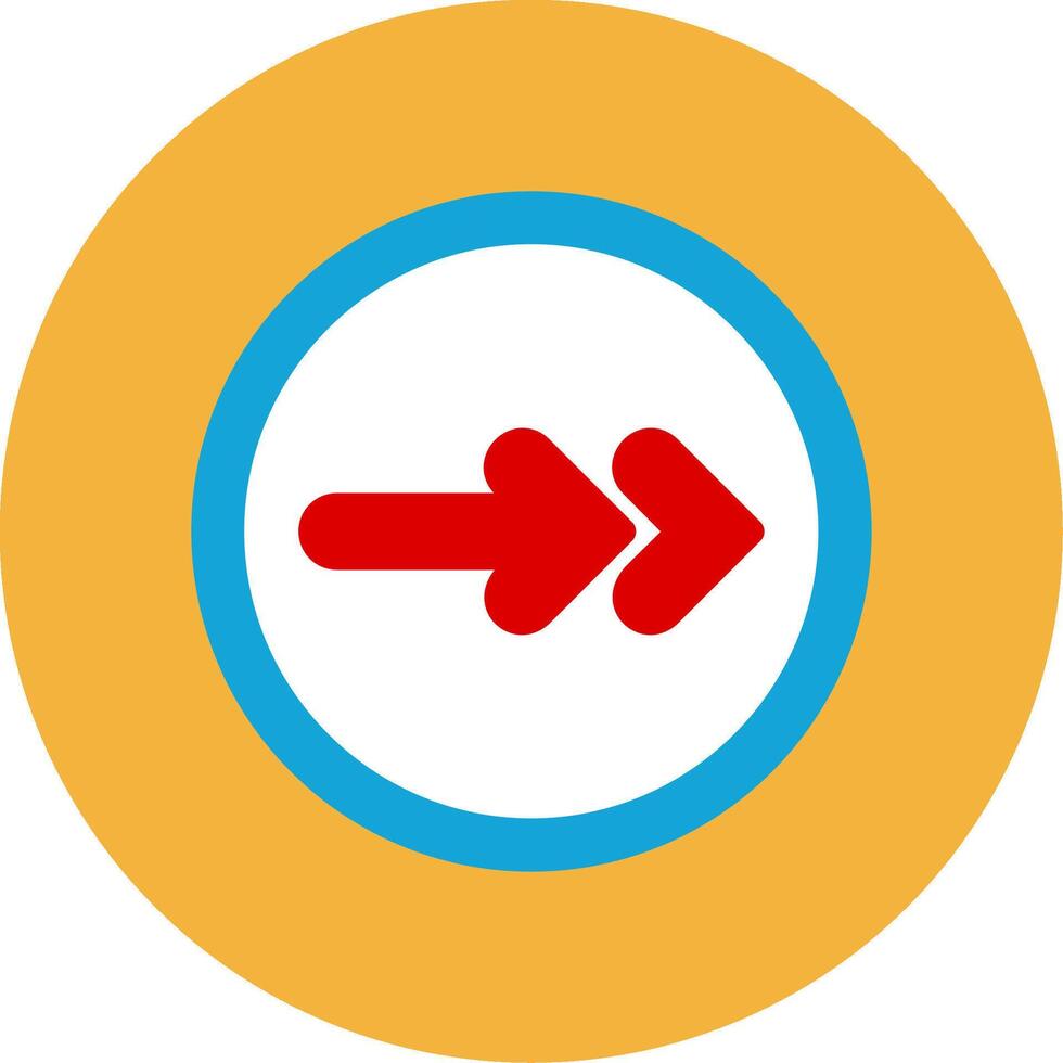 Next Flat Multi Circle Icon vector