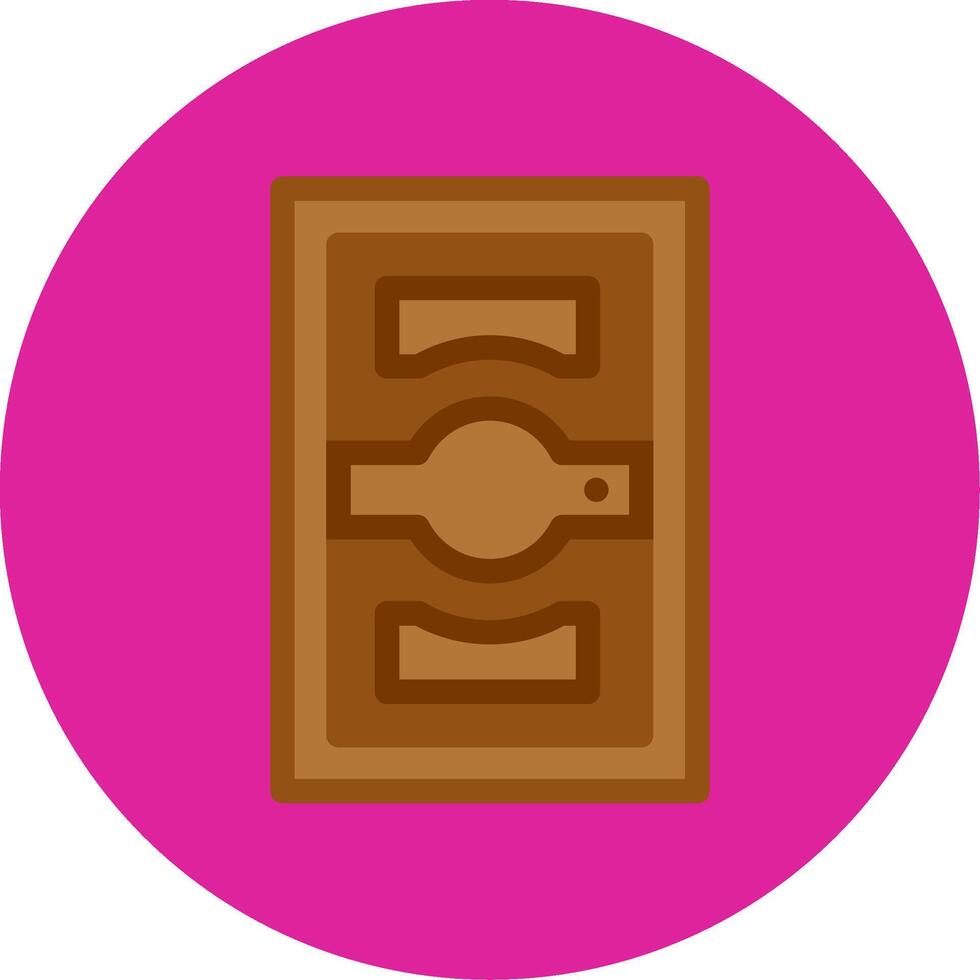 Door Flat Multi Circle Icon vector
