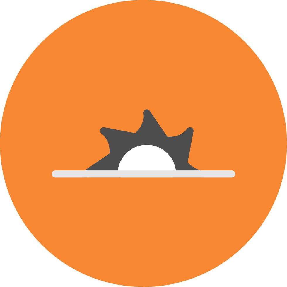 Saw Blade Flat Multi Circle Icon vector