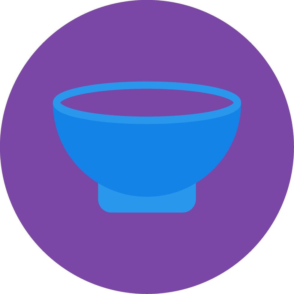 Bowl Flat Multi Circle Icon vector