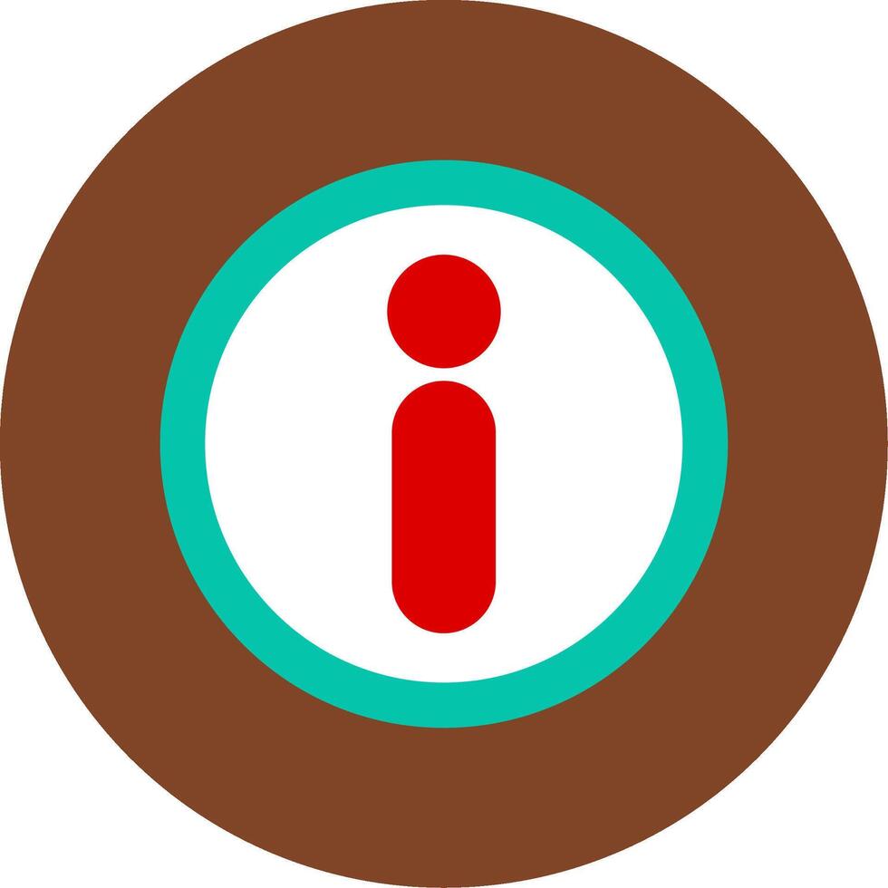 Information Flat Multi Circle Icon vector