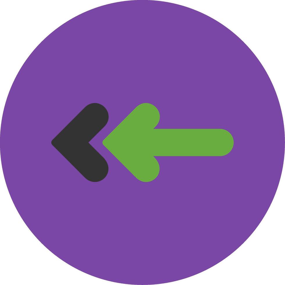 Back Flat Multi Circle Icon vector
