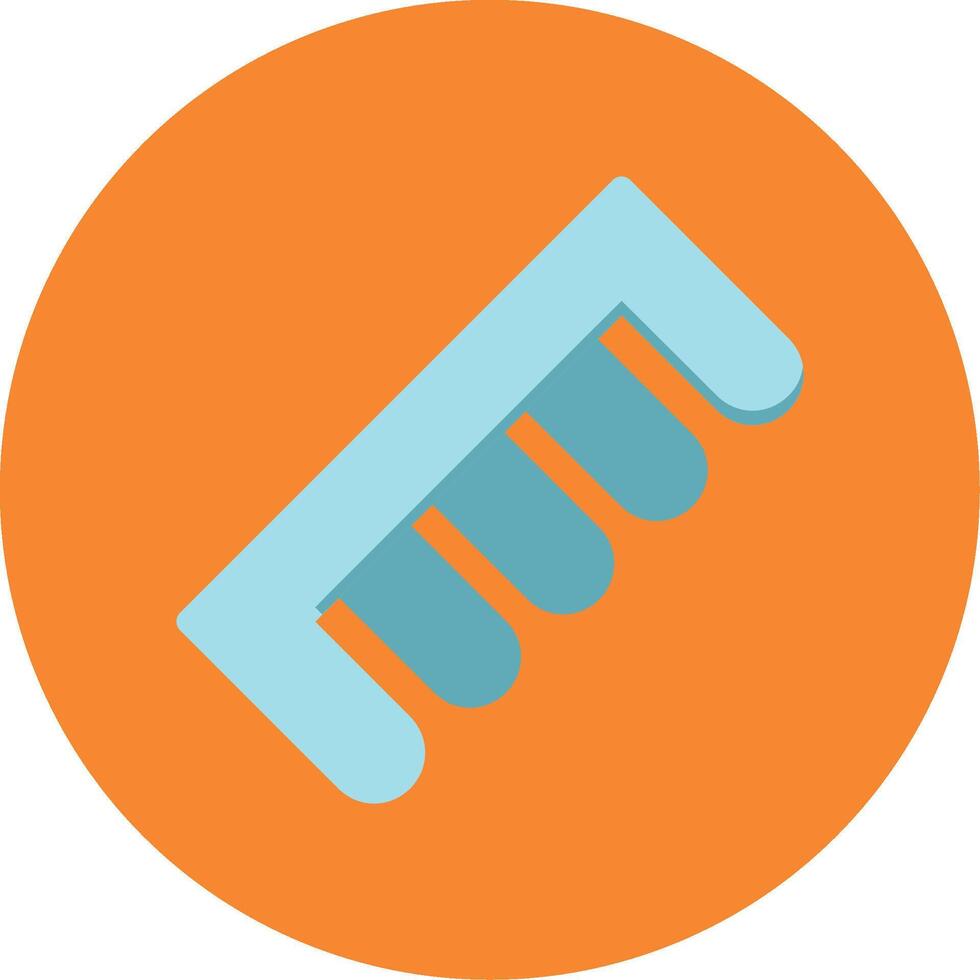 Comb Flat Multi Circle Icon vector