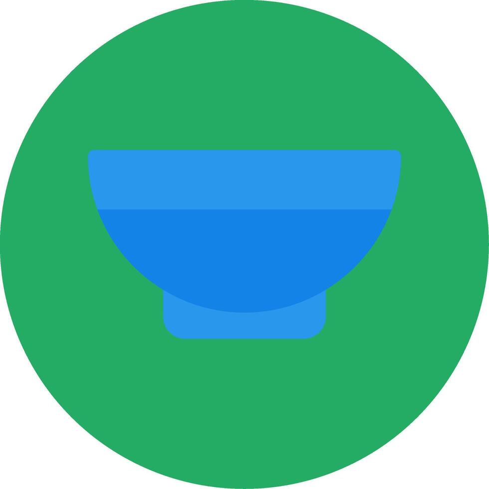 Bowl Flat Multi Circle Icon vector