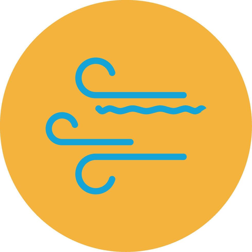 Wind Flat Multi Circle Icon vector