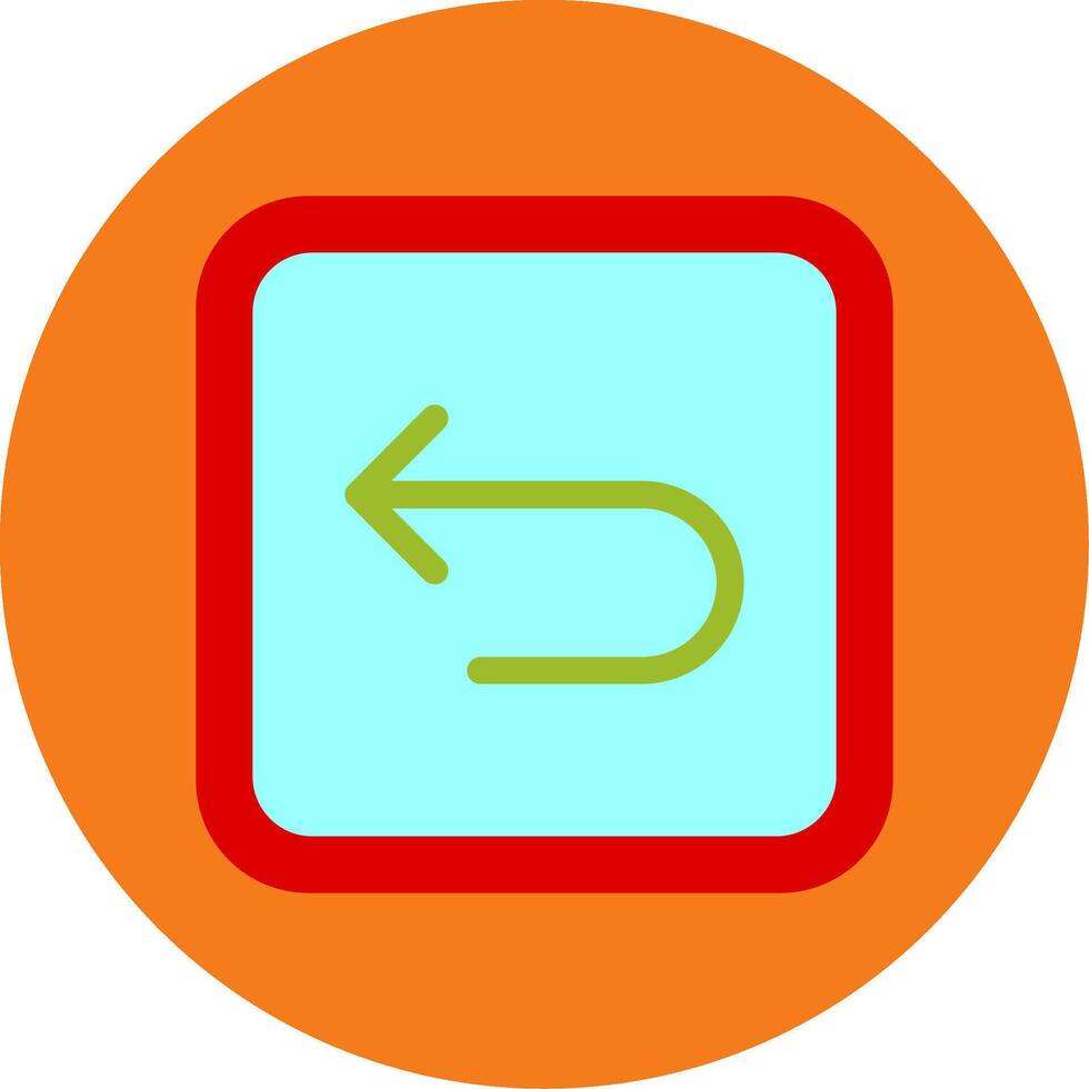 Back Flat Multi Circle Icon vector