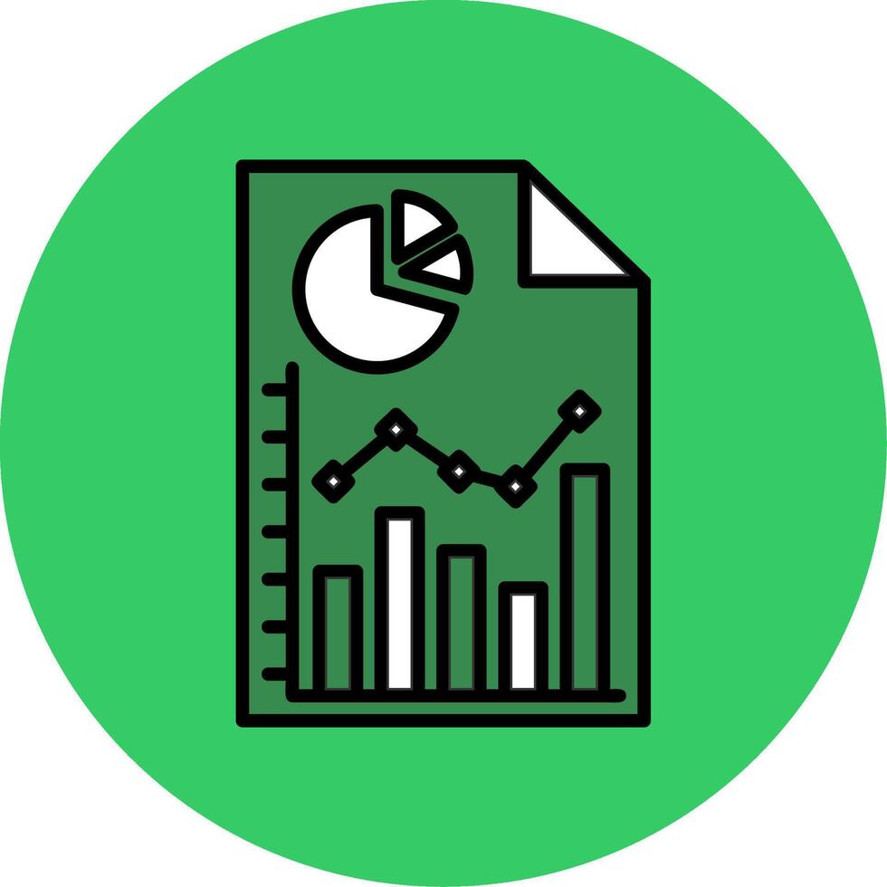 Vertical Bars Filled Circle Icon vector
