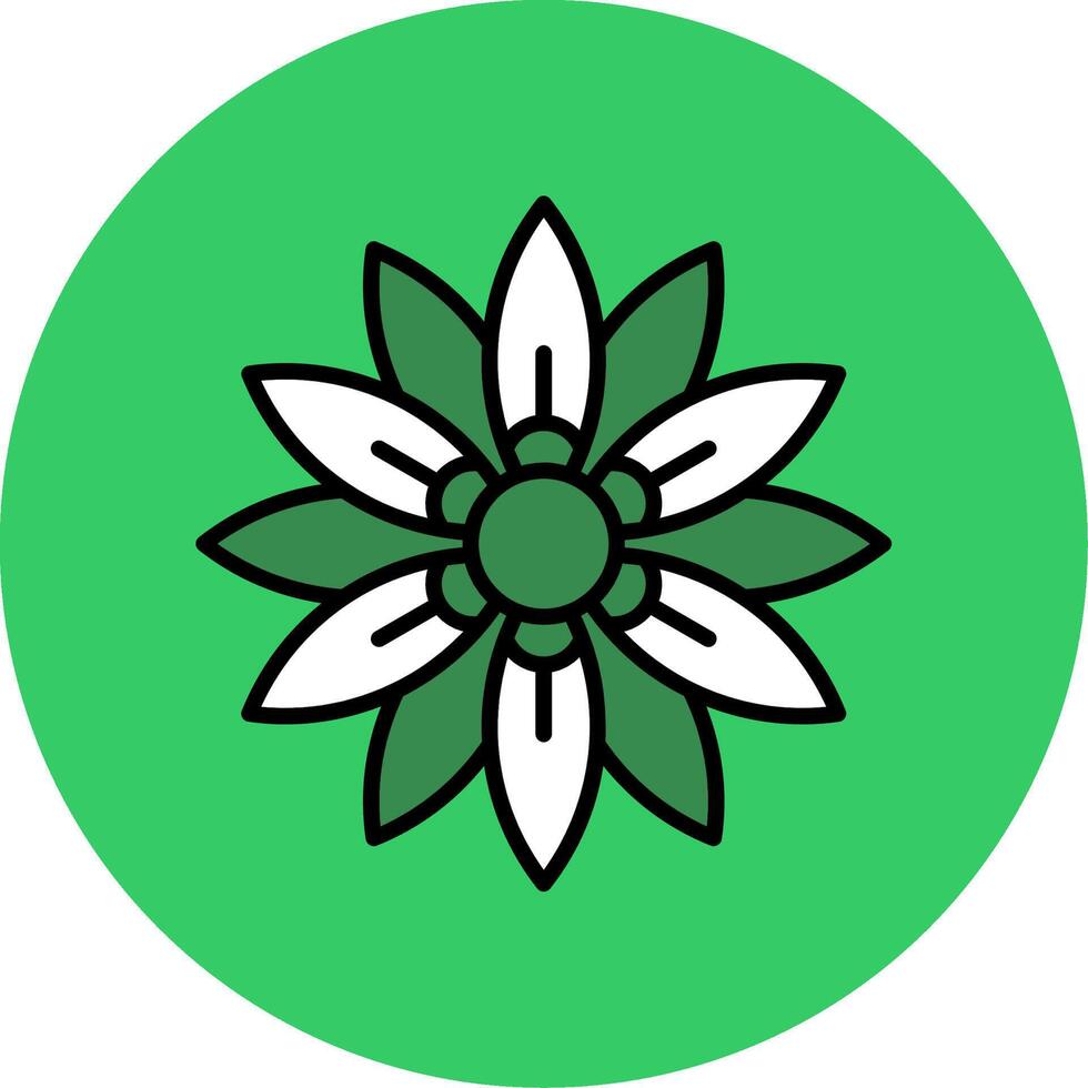 Amaryllis Filled Circle Icon vector