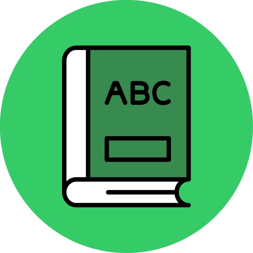 Alphabet Filled Circle Icon vector
