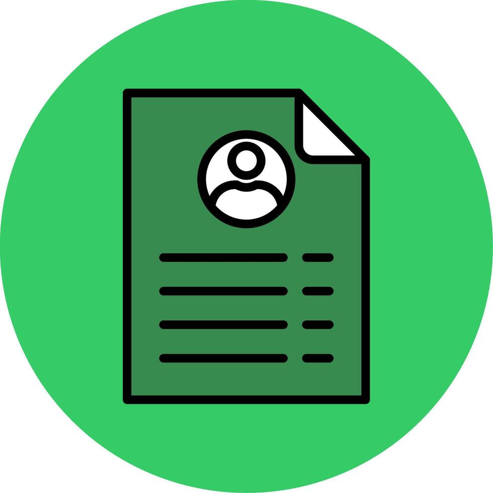 Employment Filled Circle Icon vector
