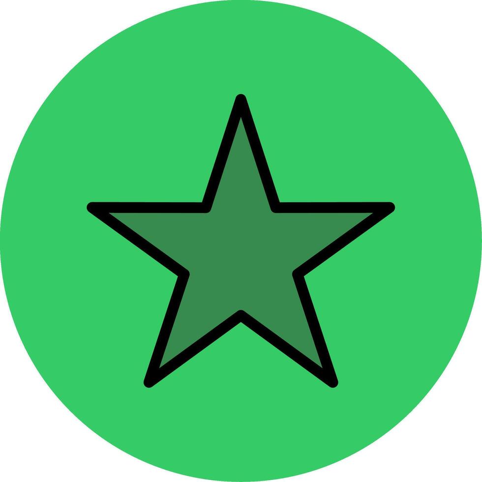 Star Filled Circle Icon vector