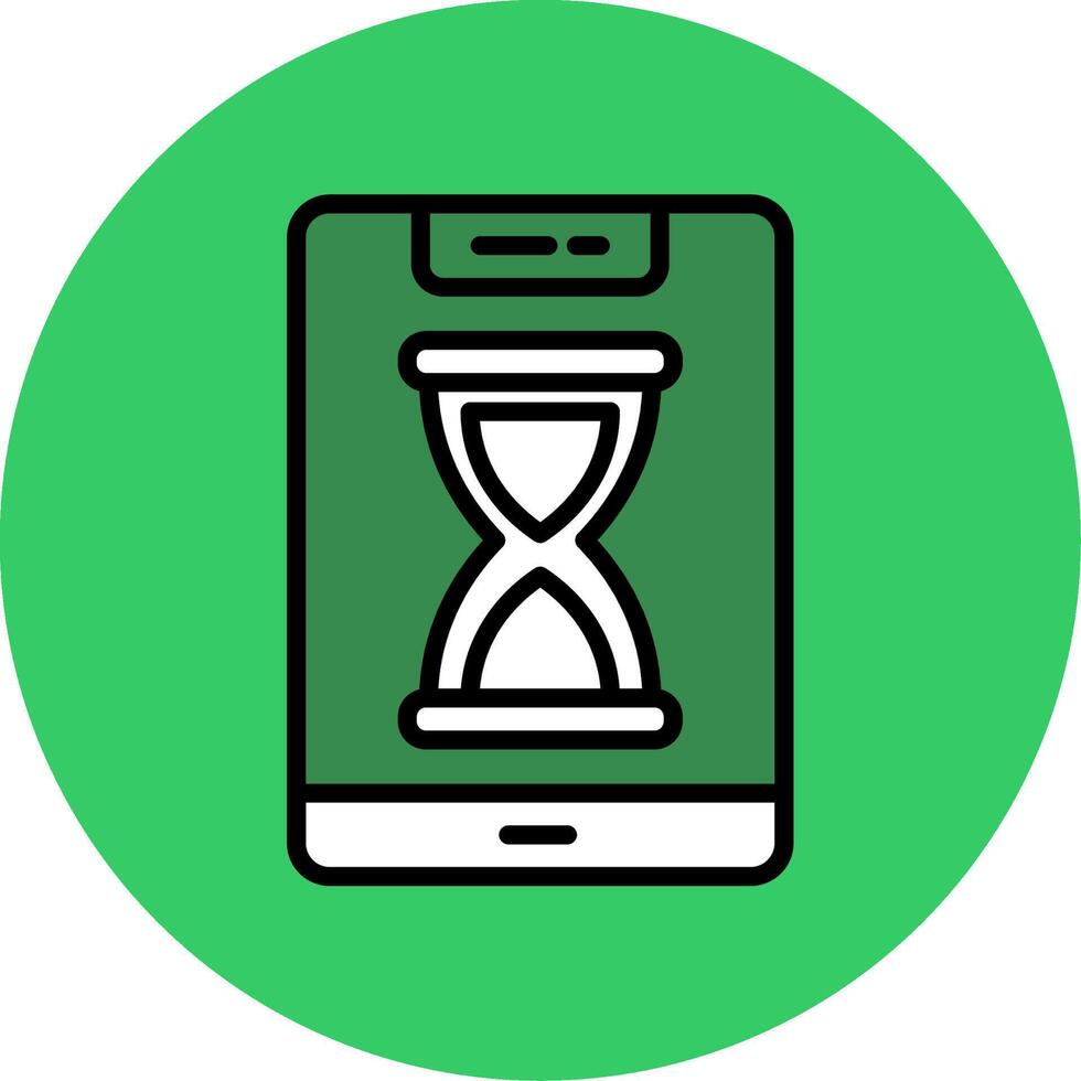 Smartphone Filled Circle Icon vector