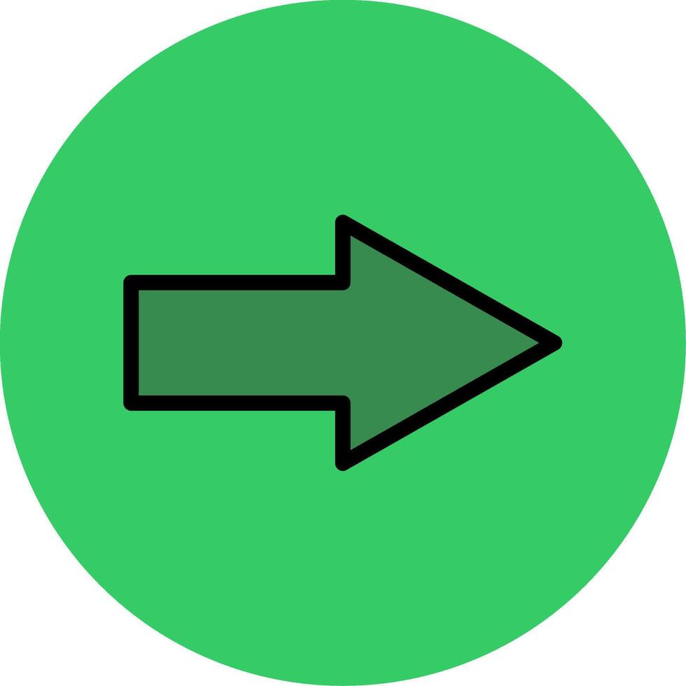 Go Filled Circle Icon vector