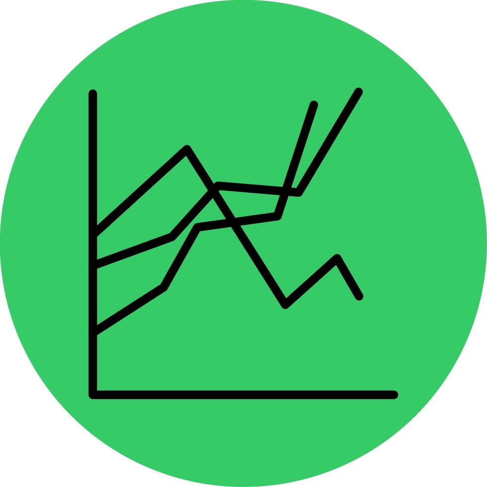 Plot Filled Circle Icon vector