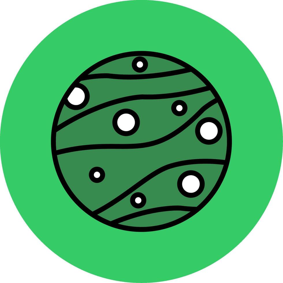 Mars Filled Circle Icon vector