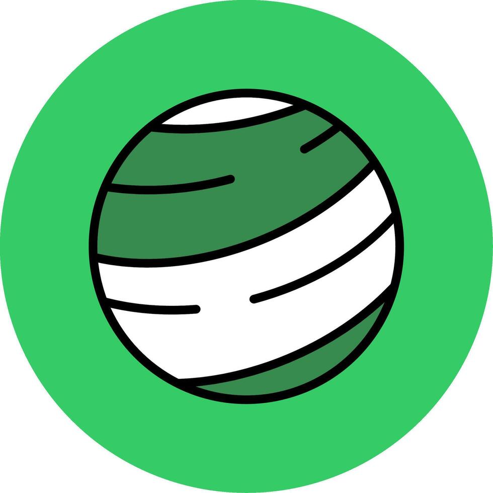 Jupiter Filled Circle Icon vector