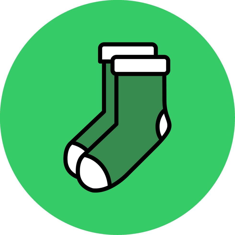 Socks Filled Circle Icon vector