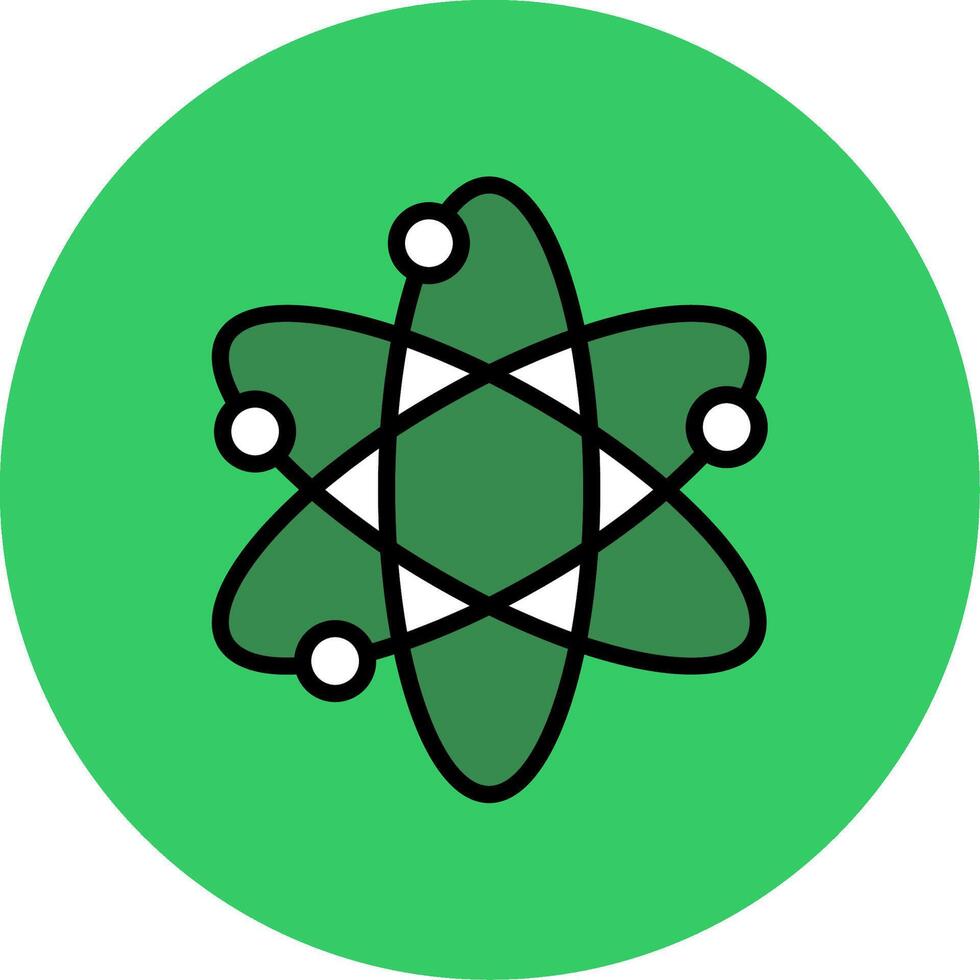 Solar System Filled Circle Icon vector