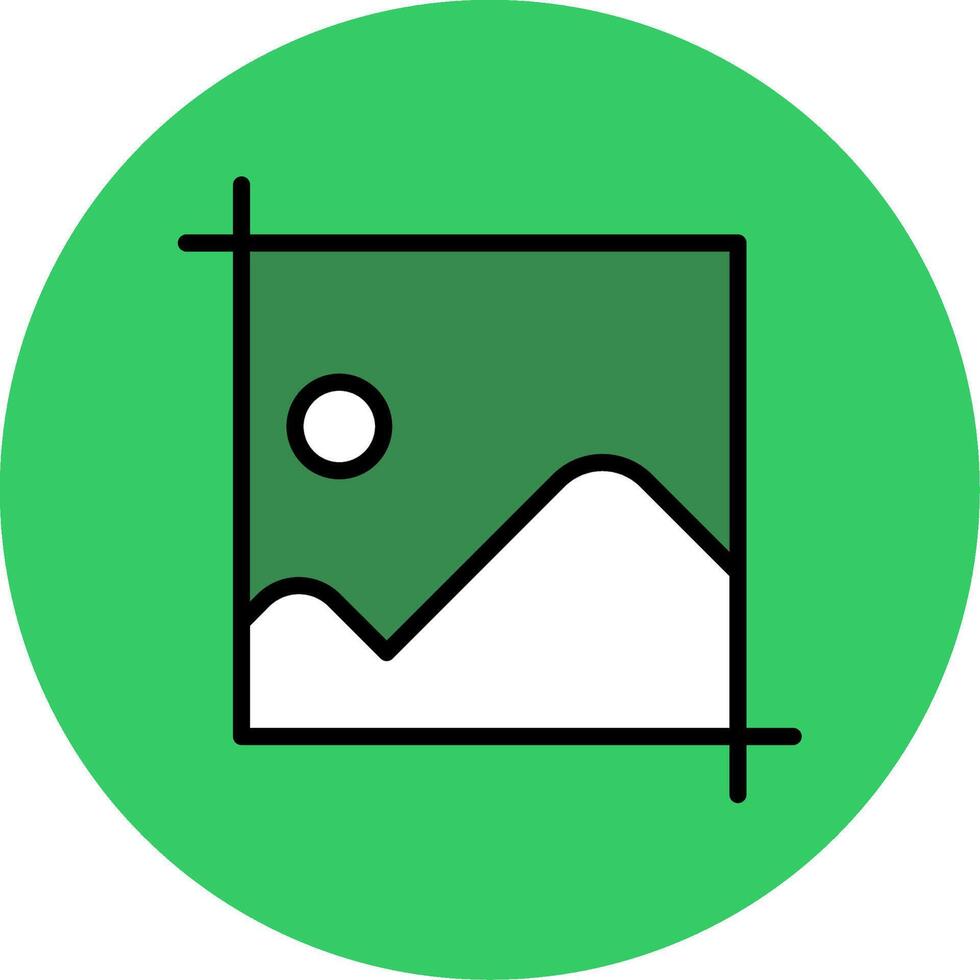 Art Board Filled Circle Icon vector