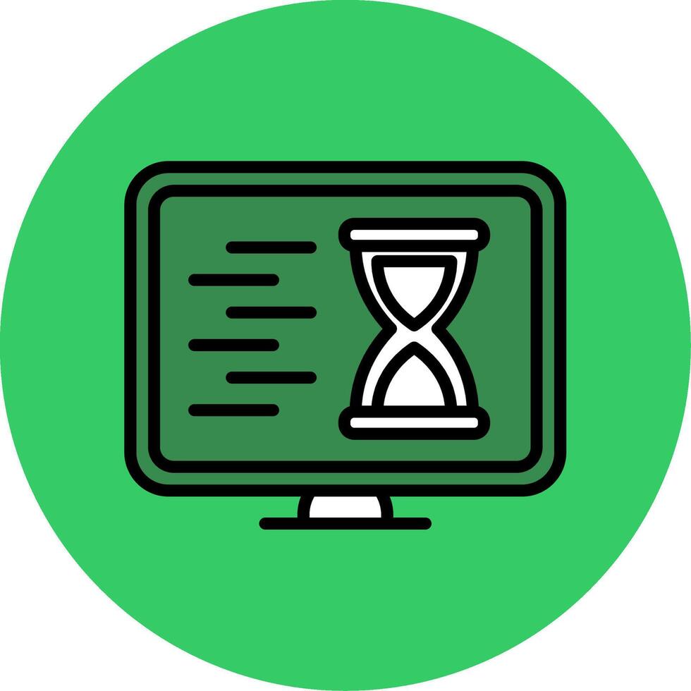 Checklist Filled Circle Icon vector