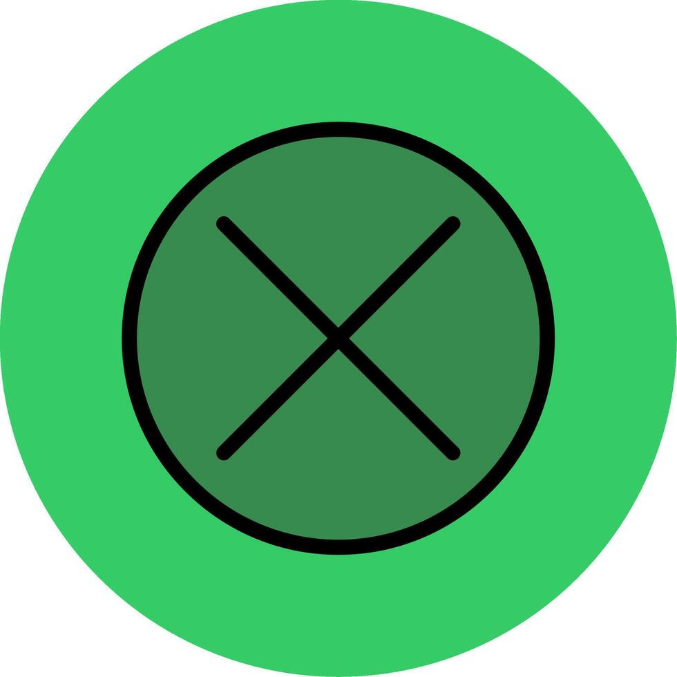 Cancel Filled Circle Icon vector